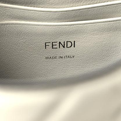 Fendi Nappa FF 1974 Embossed Mini Baguette White 6 of 12
