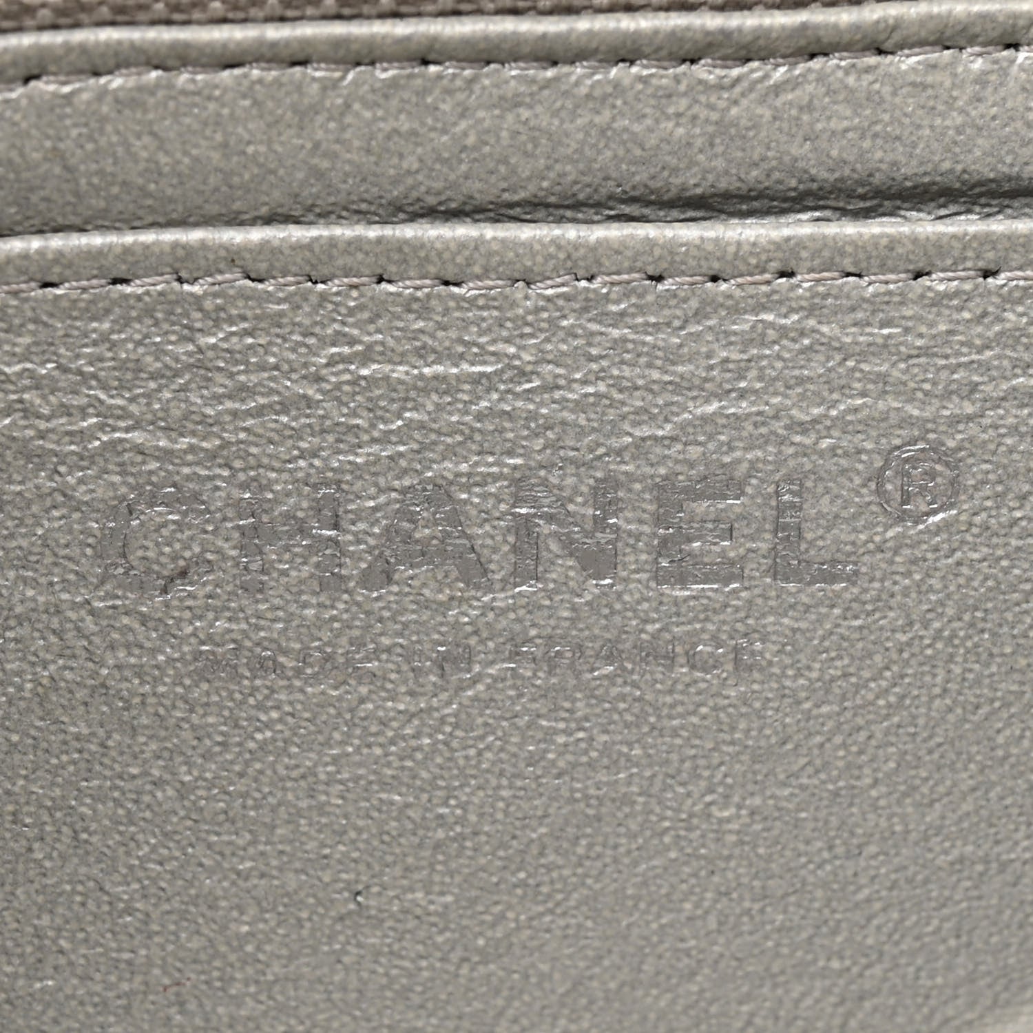 Chanel Patent Metallic Crumpled Calfskin Chevron Quilted Mini Rectangular Flap Silver 6 of 12