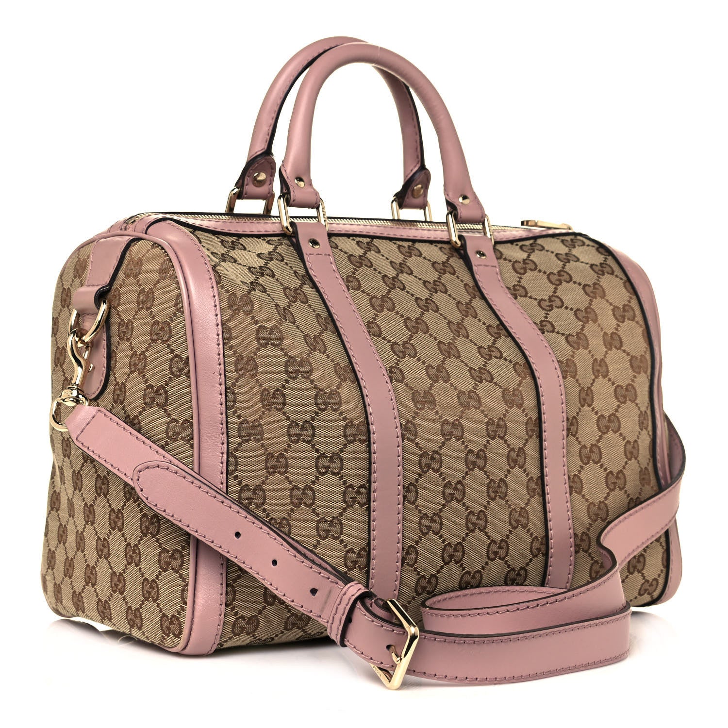 Gucci Monogram Medium Joy Boston Light Pink 2 of 15