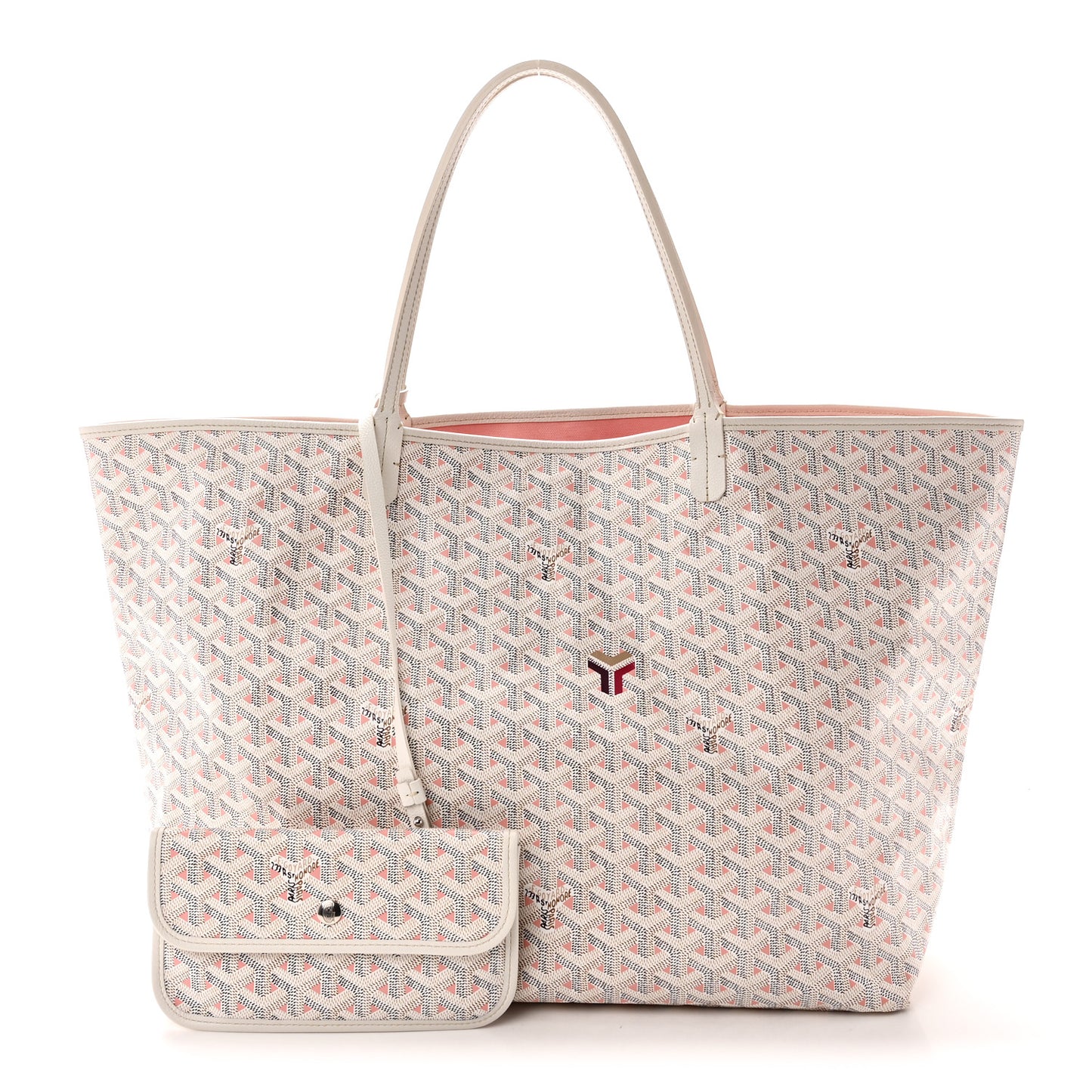 Goyardine Saint Louis Claire Voie GM White Pink