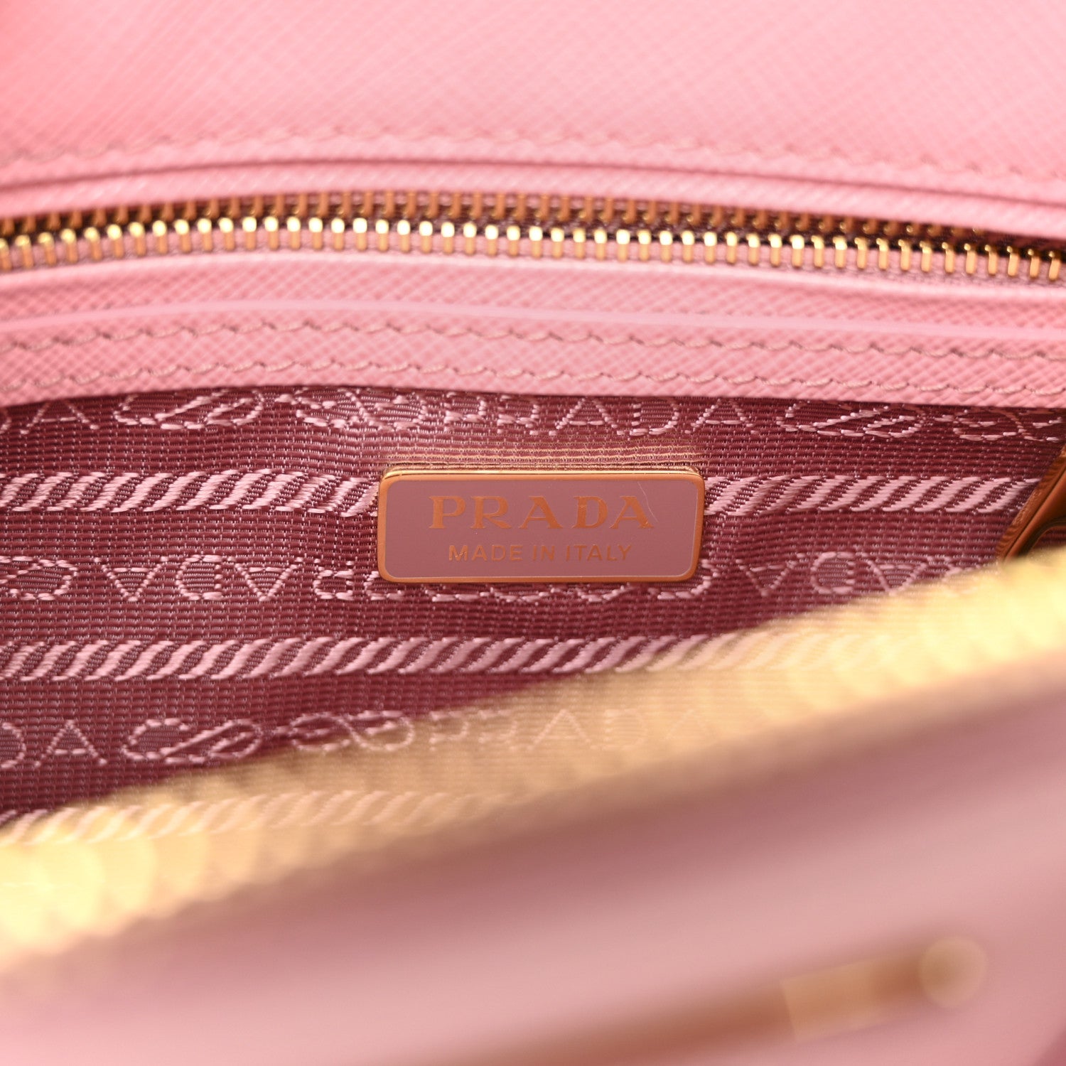 Prada Saffiano Mini Galleria Double Zip Tote Petalo 6 of 14