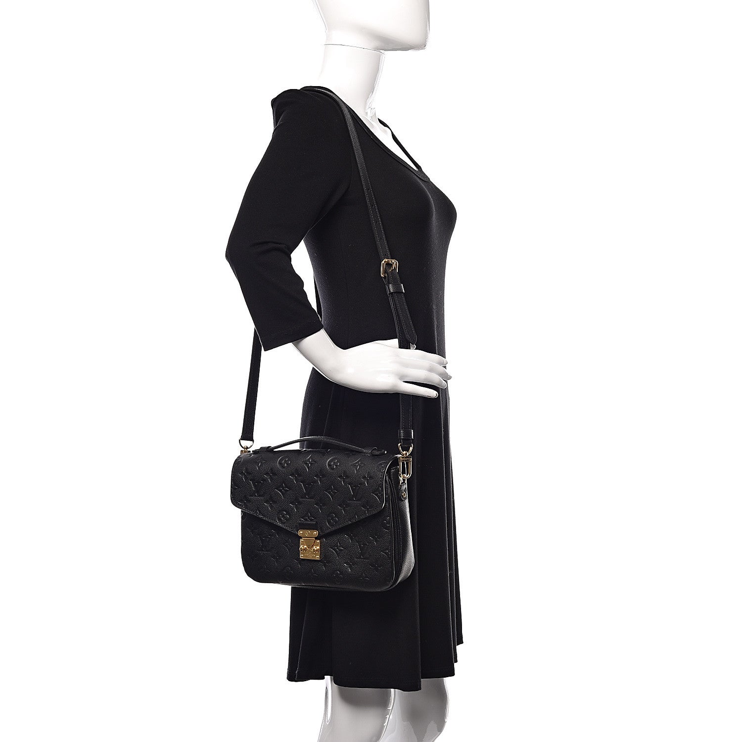 Louis Vuitton Empreinte Pochette Metis Black 2 of 8