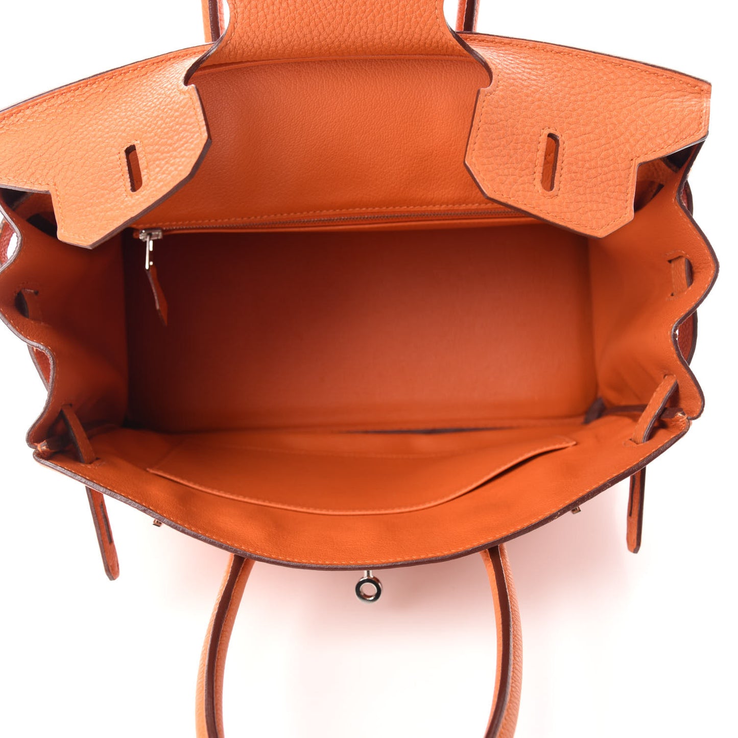 Taurillon Clemence Birkin 30 Orange