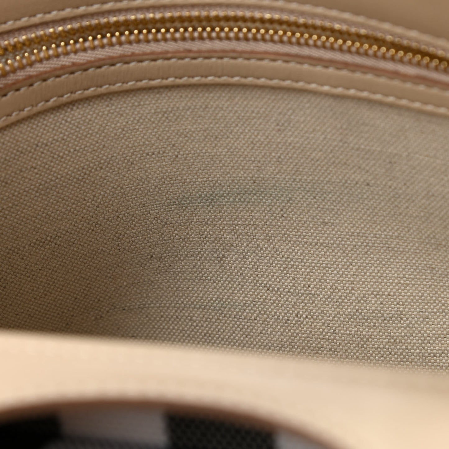 Smooth Calfskin Canvas Check Mini Pocket Bag Dusty Sand Soft Fawn