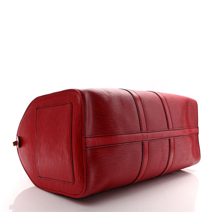 Louis Vuitton Epi Keepall 45 Castillan Red 4 of 11