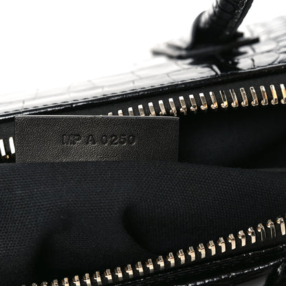 Givenchy Calfskin Crocodile Embossed Small Antigona Black 7 of 10