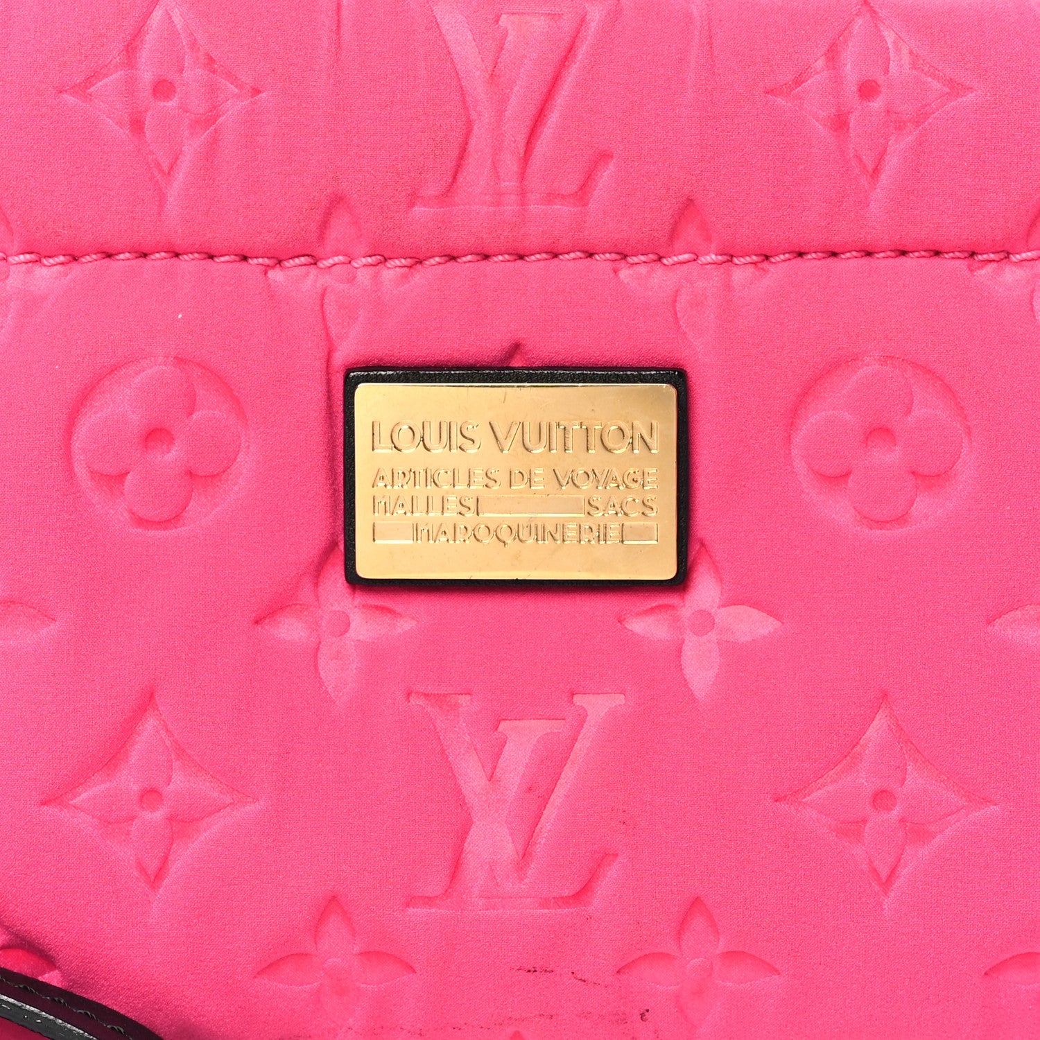 Louis Vuitton Monogram Scuba Clutch Pochette Fuchsia 7 of 12