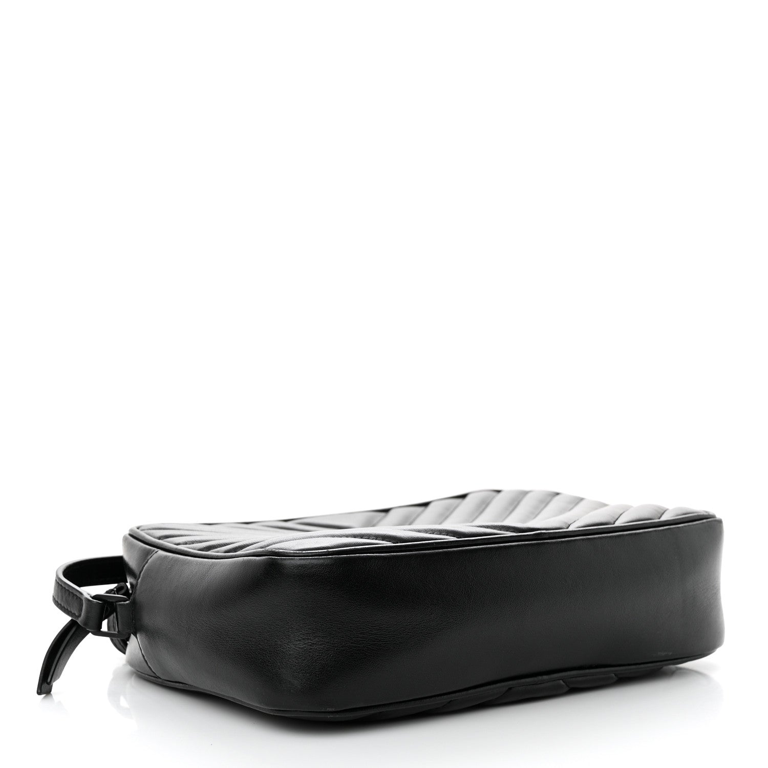 Saint Laurent Calfskin Matelasse Monogram Monochrome Lou Camera Bag Black 4 of 14