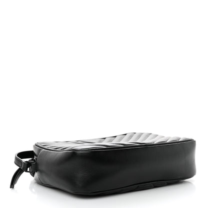 Saint Laurent Calfskin Matelasse Monogram Monochrome Lou Camera Bag Black 4 of 14