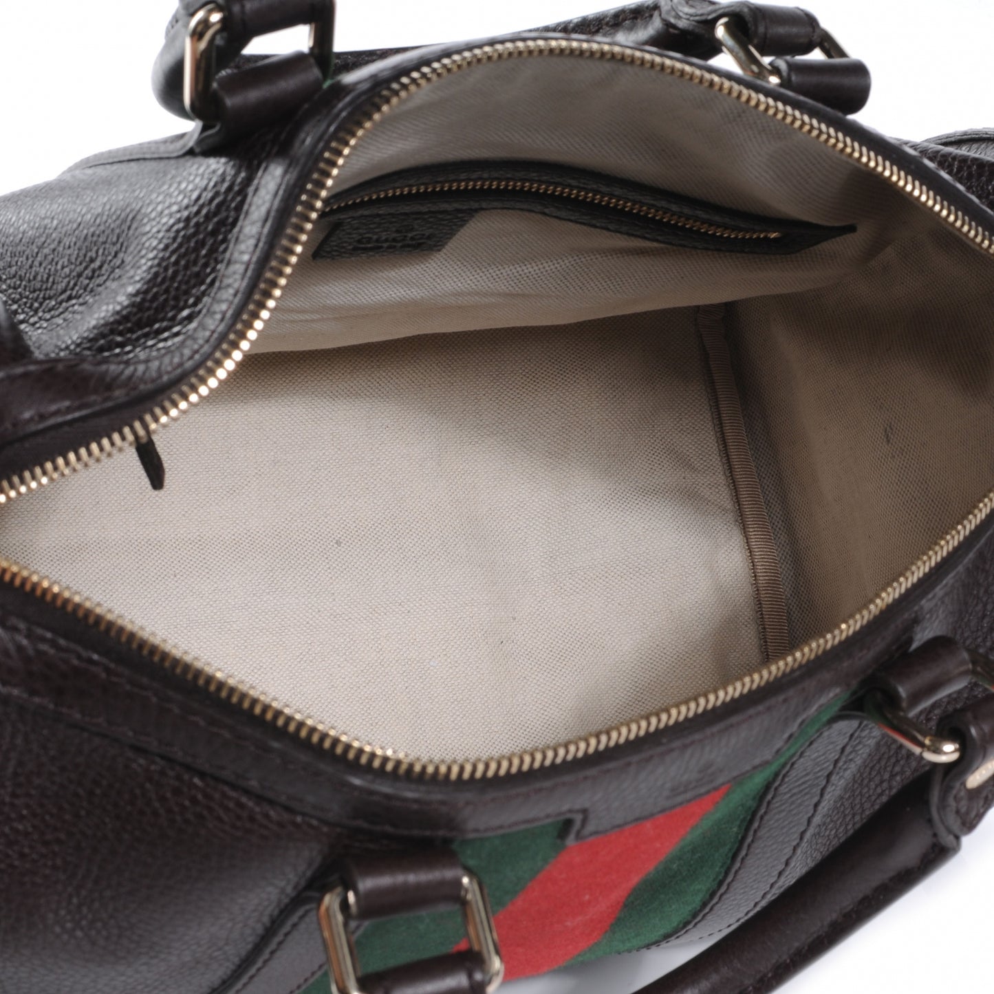 Leather Vintage Web Medium Boston Brown