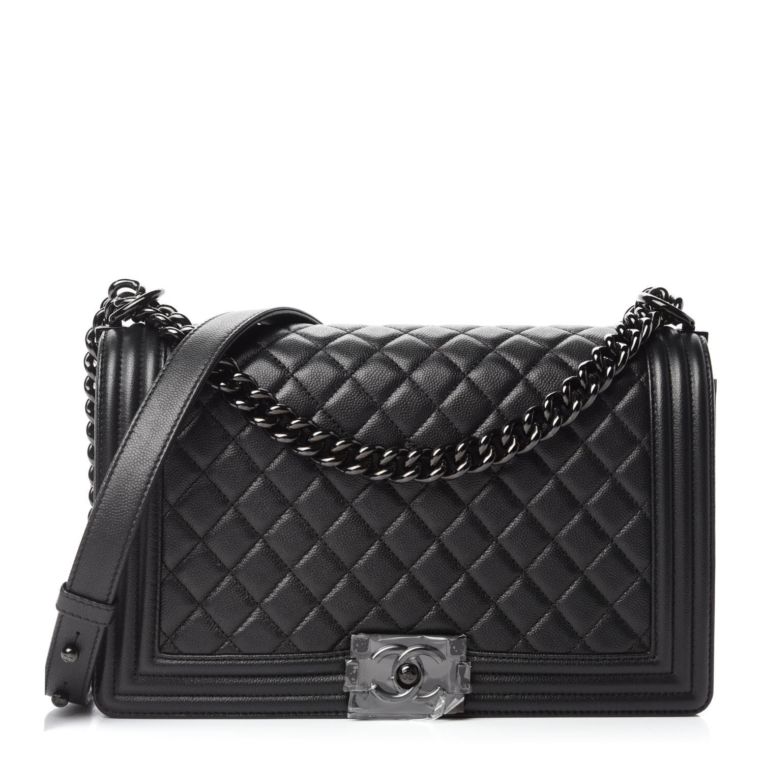 Chanel Caviar Quilted New Medium Boy Flap So Black 1 of 11