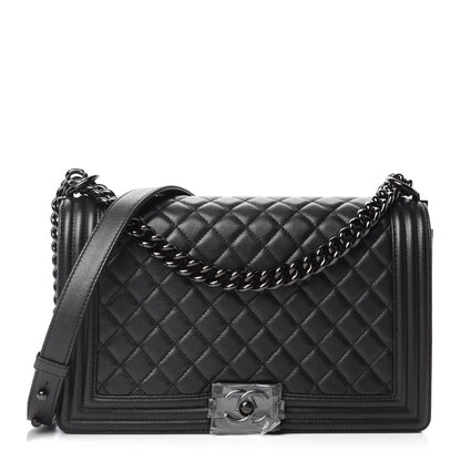 Chanel Caviar Quilted New Medium Boy Flap So Black 1 of 11