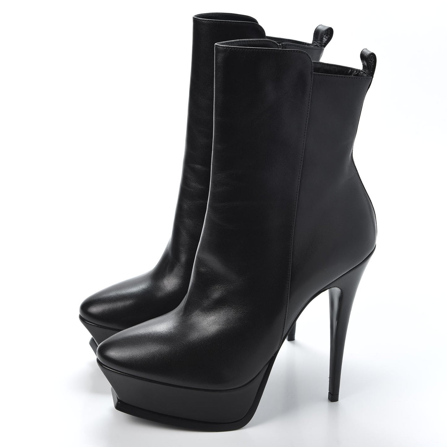 Nappa Tribute Platform Ankle Boots 38.5 Black