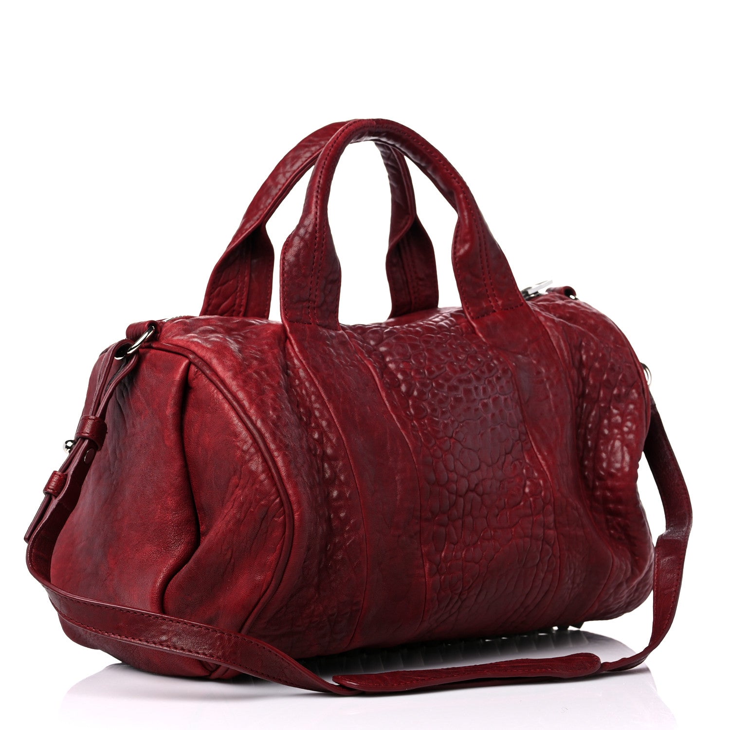Alexander Wang Pebbled Lambskin Rocco Spice Silver Hardware 3 of 12