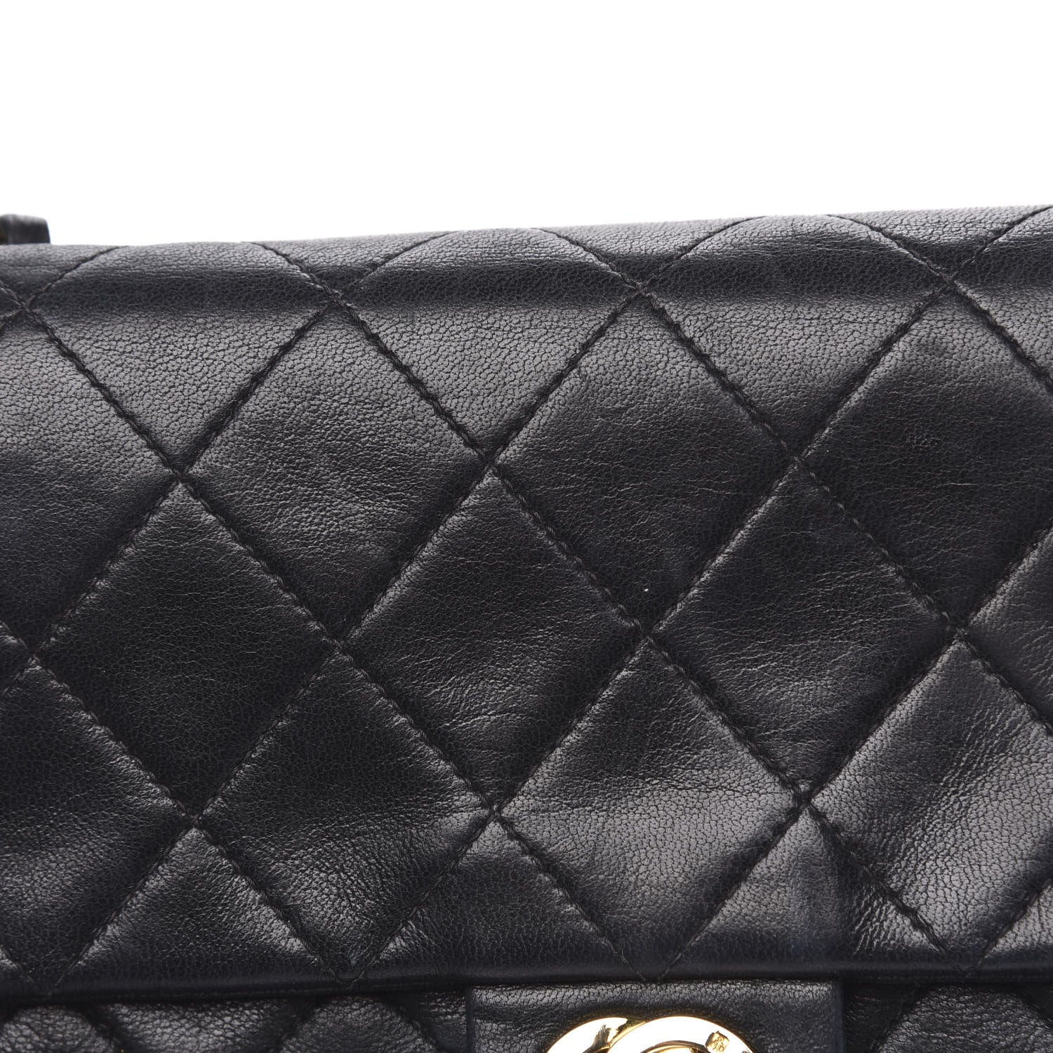 Chanel Lambskin Quilted Mini Square Flap Bag Black 15 of 17