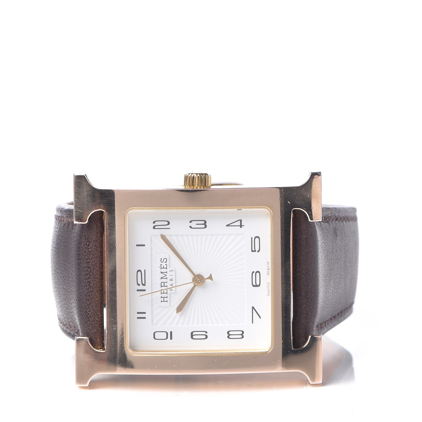 Stainless Steel Barenia 30.5mm Heure H Quartz Watch Noir
