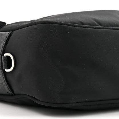 Prada Re-Nylon Vela Saffiano Pocket Double Zip Shoulder Bag Black 9 of 10