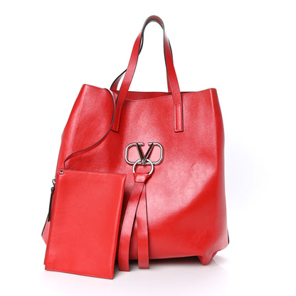 Valentino Garavani Smooth Calfskin VSling Tote Bag Rouge Pur 3 of 10