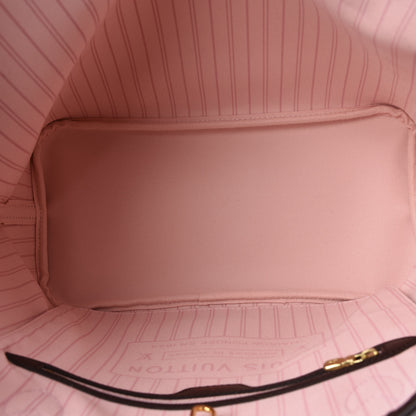 Louis Vuitton Damier Ebene Neo Neverfull MM Rose Ballerine 5 of 9