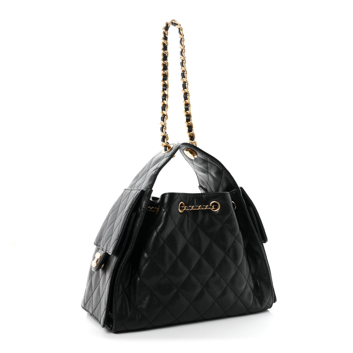 Chanel Caviar Quilted Small Chanel 25 Handbag Black 3 of 11