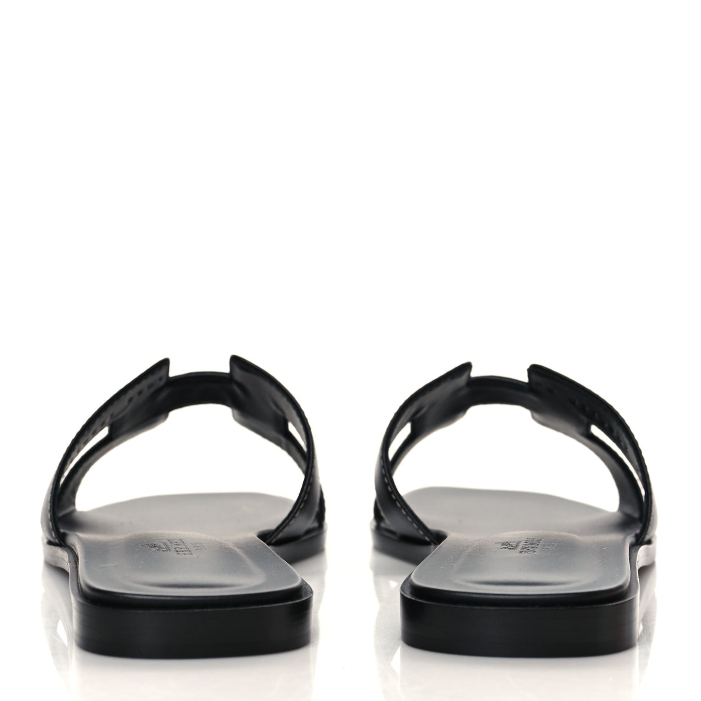 Box Calfskin Oran Sandals 37.5 Black