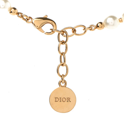 Christian Dior Pearl 30 Montaigne Choker Necklace Gold 5 of 5