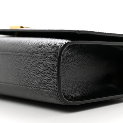 Saint Laurent Grain De Poudre Medium Classic Monogram Kate Satchel Black 9 of 10