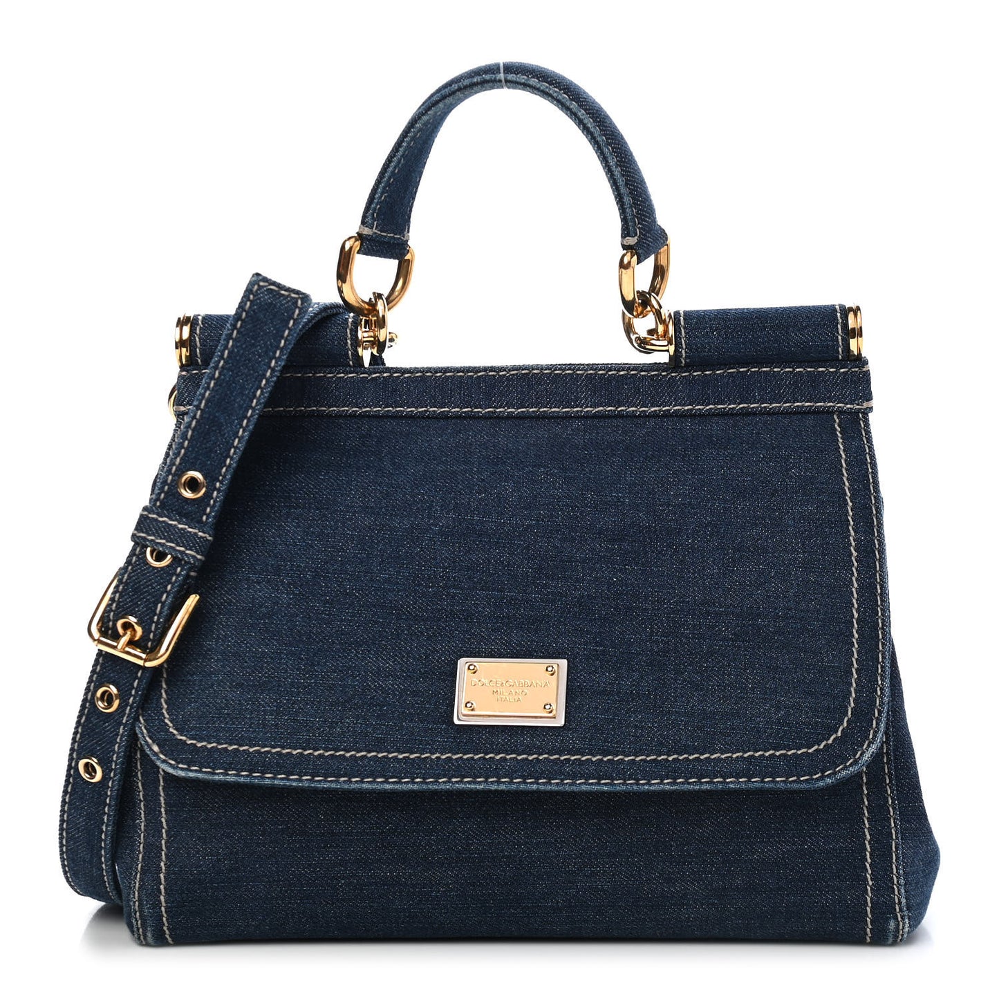 Denim Miss Sicily Satchel Blue Jeans