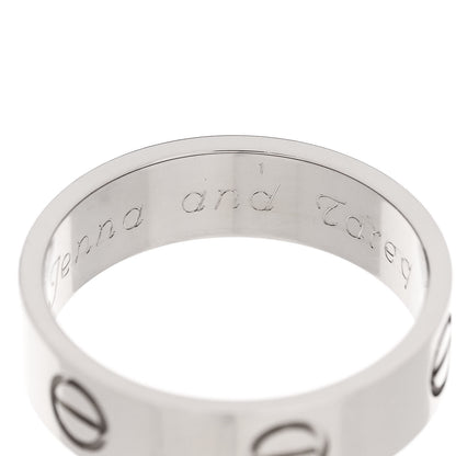 Cartier 18K White Gold 5.5mm LOVE Ring 55 7.25 5 of 6