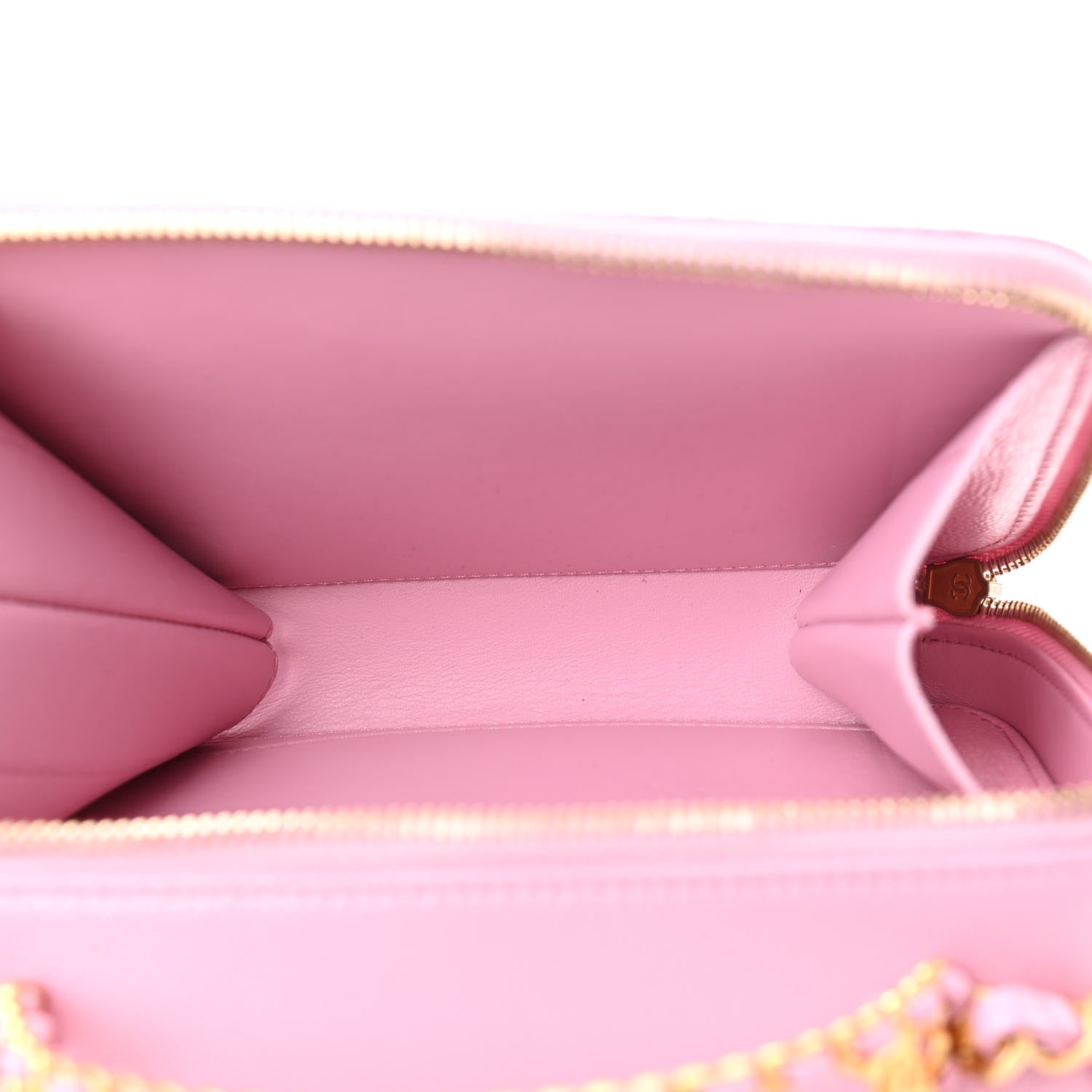 Chanel Caviar Quilted Pick Me Up Small Vanity Case Light Pink 6 of 14