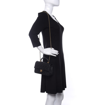 Chanel Caviar Quilted Mini Top Handle Rectangular Flap Black 2 of 10