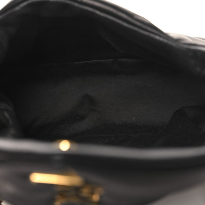 Saint Laurent Lambskin Quilted Small Loulou Puffer Monogram Chain Satchel Black 5 of 10