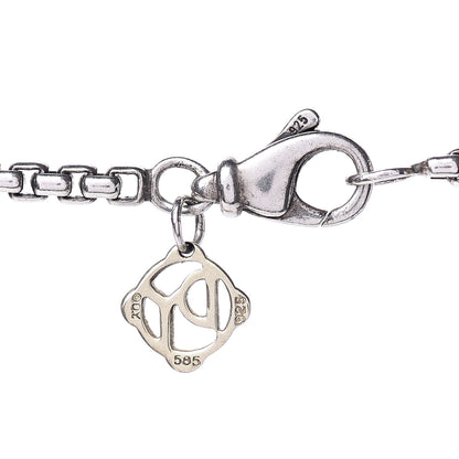 David Yurman Sterling Silver 14K Yellow Gold 2.7mm Box Chain Necklace 36" 4 of 5