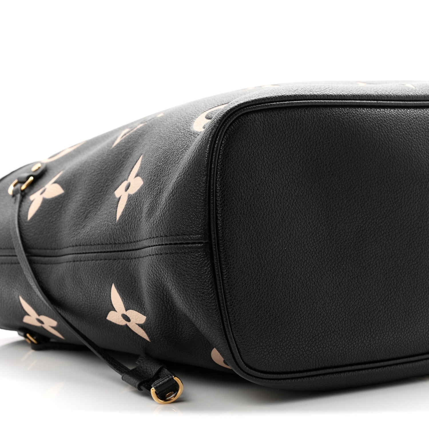 Louis Vuitton Empreinte Monogram Giant Neverfull MM Black Beige 9 of 10