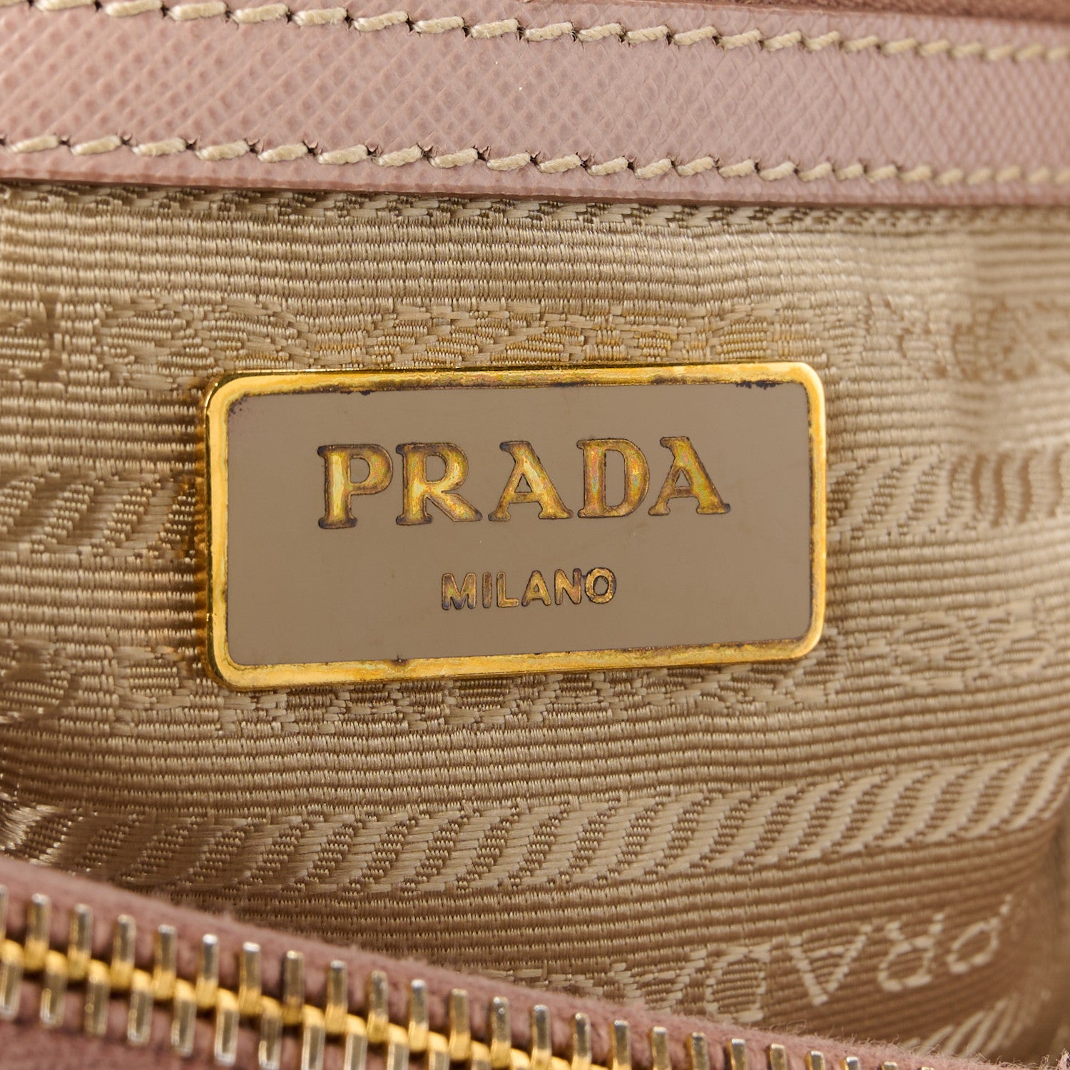 Prada Saffiano Small Galleria Double Zip Tote Cammeo 9 of 16