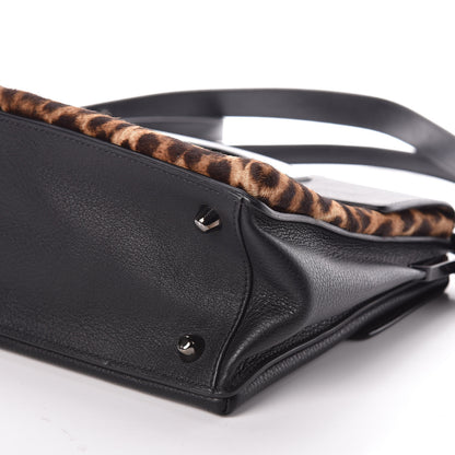 Christian Louboutin Calf Hair Leopard Print Passage Messenger Bag Black 10 of 10