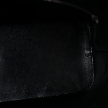 Balenciaga Signature Grained Calfskin Logo M Ville Top Handle Bag Rose Bubblegum Black 10 of 12