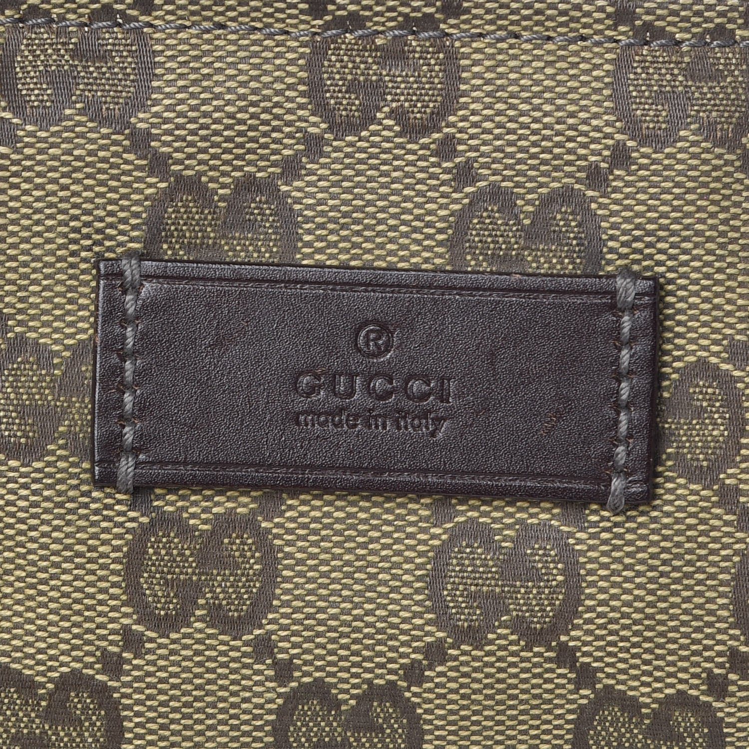 Gucci GG Monogram Large Web Handle Bucket Tote Brown 6 of 12