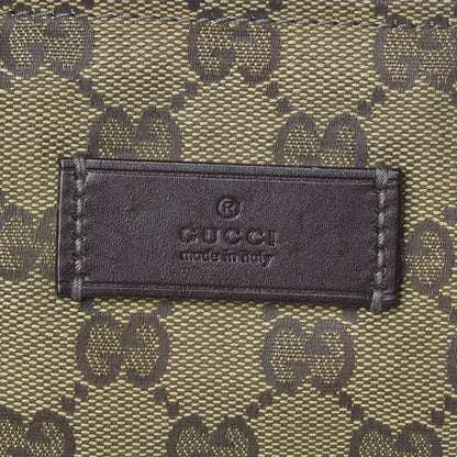 Gucci GG Monogram Large Web Handle Bucket Tote Brown 6 of 12