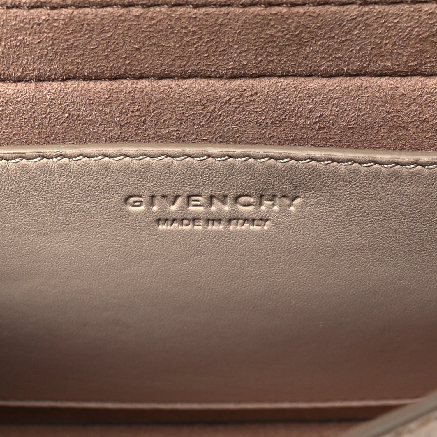 Givenchy Calfskin Crocodile Embossed Mini Nobile Shoulder Bag Nude Pink 6 of 9