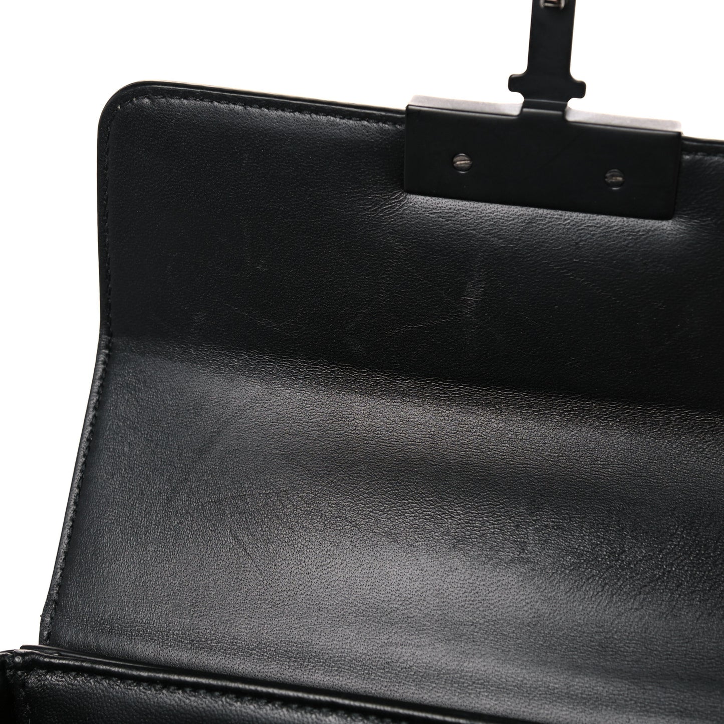 Ultra Matte Grained Calfskin 30 Montaigne Box Bag Black