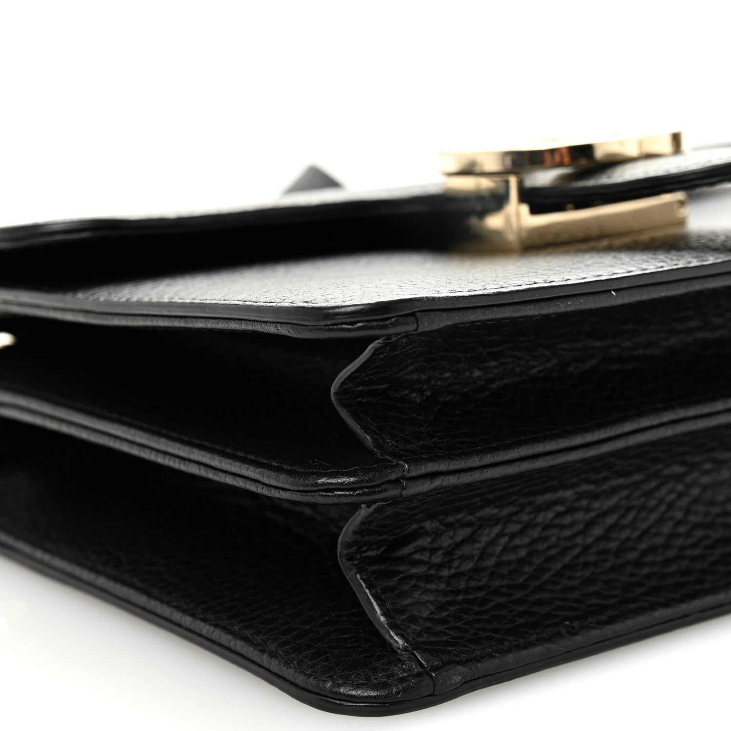 Gucci Dollar Calfskin Small Interlocking G Shoulder Bag Black 9 of 10