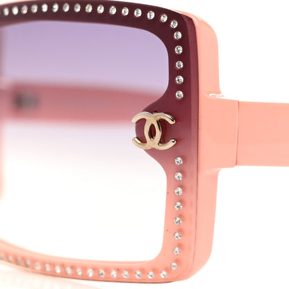 Chanel Acetate Crystal CC Logo Sunglasses 5065-B Pink 7 of 7