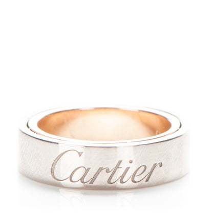 Cartier 18K White Pink Gold 5.5mm Astro LOVE Ring 49 4.75 1 of 4