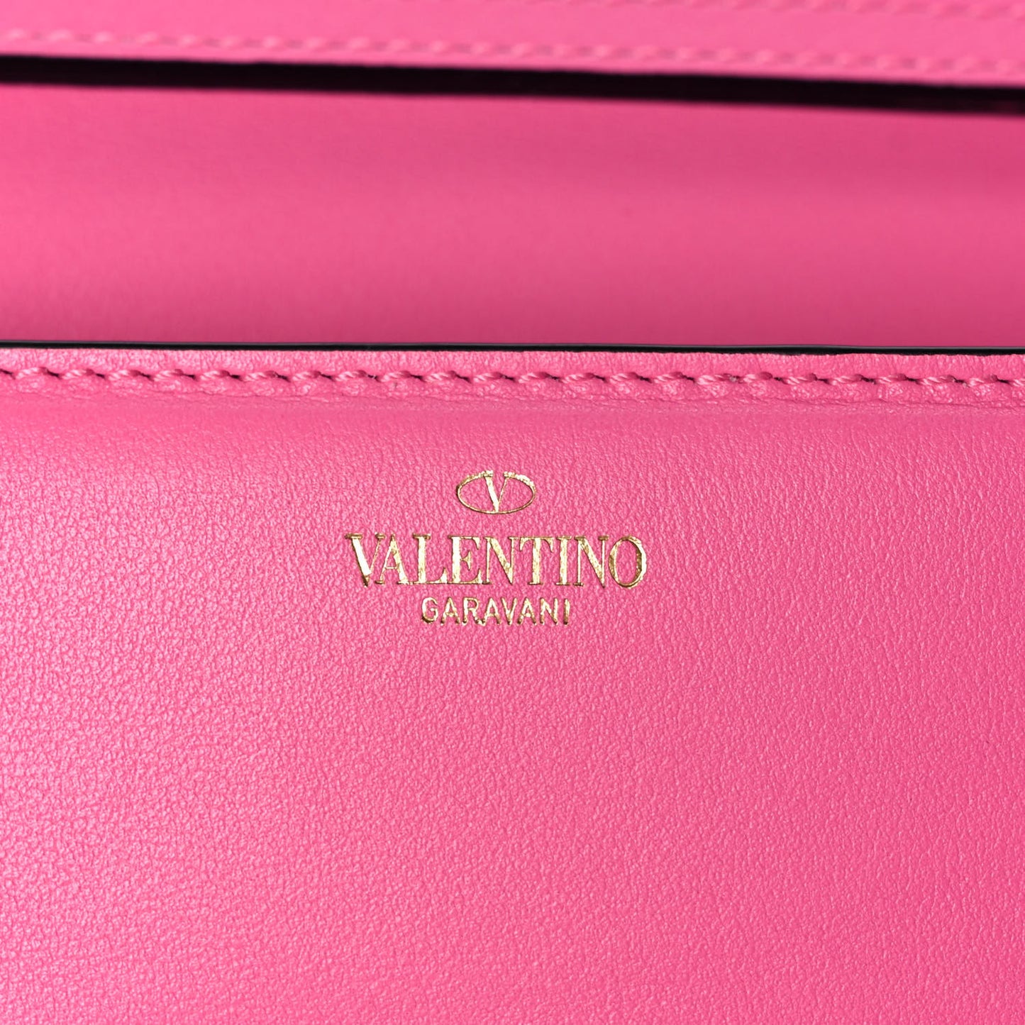 Calfskin Vlogo Loco Shoulder Bag Feminine Pink