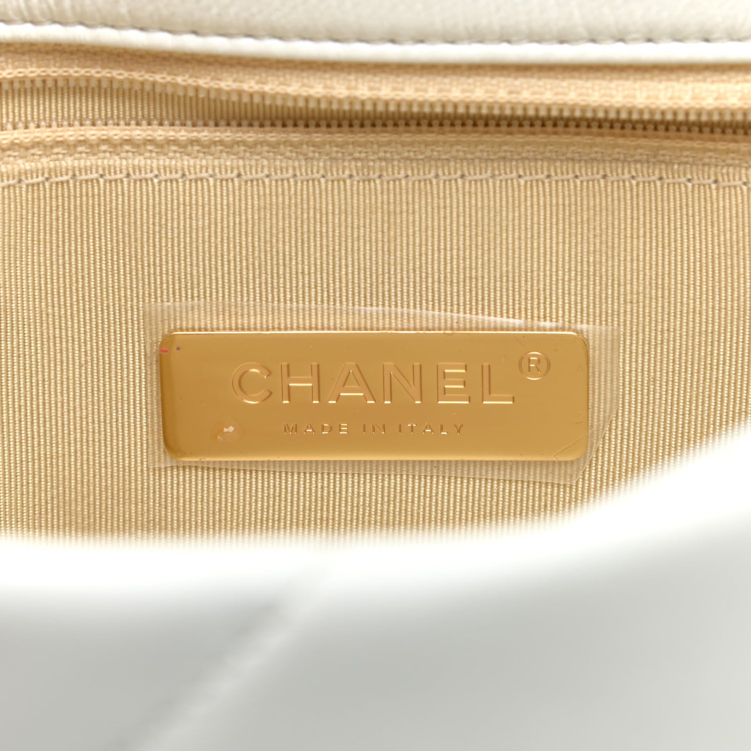Chanel Lambskin Quilted Medium Chanel 19 Flap White 10 of 15