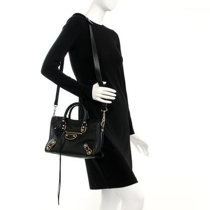 Balenciaga Chevre Gold Metallic Edge Hardware S City Black 2 of 8
