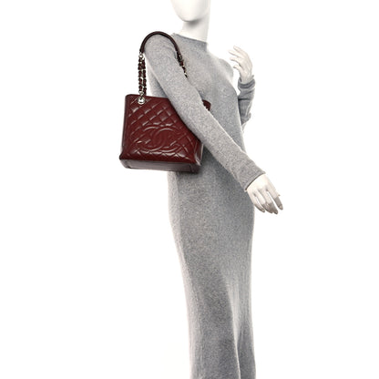Chanel Caviar Quilted Petit Shopping Tote PST Burgundy 2 of 11