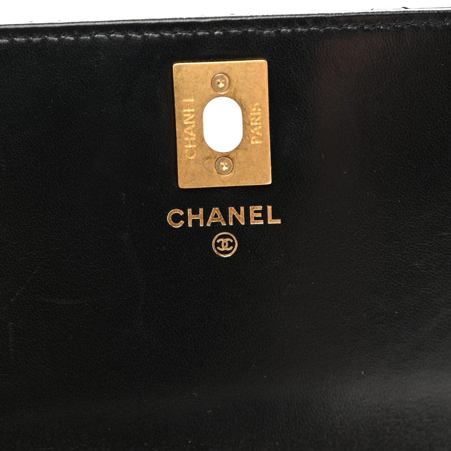Chanel Shiny Lambskin Quilted Dynasty Wallet On Chain WOC Black 6 of 14