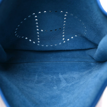 Hermes Taurillon Clemence Evelyne III PM Bleu Frida 5 of 10
